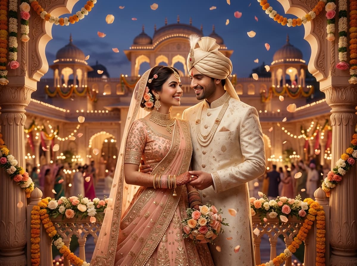 Happy married couple