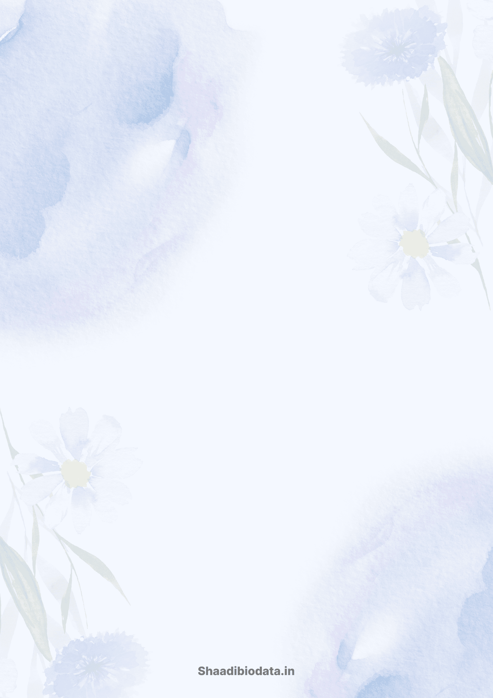 Royal dusk biodata template background