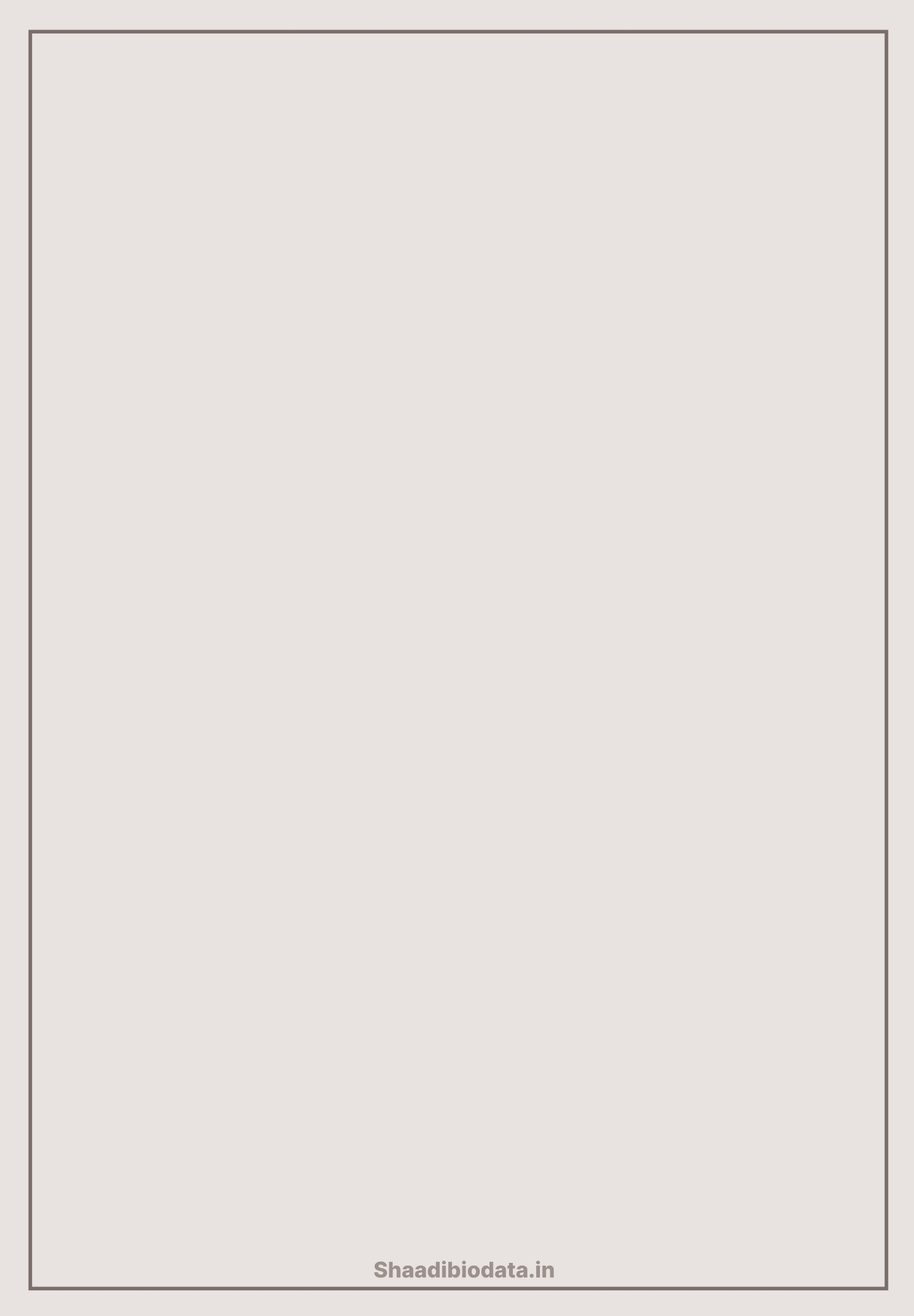 Copper glow biodata template background