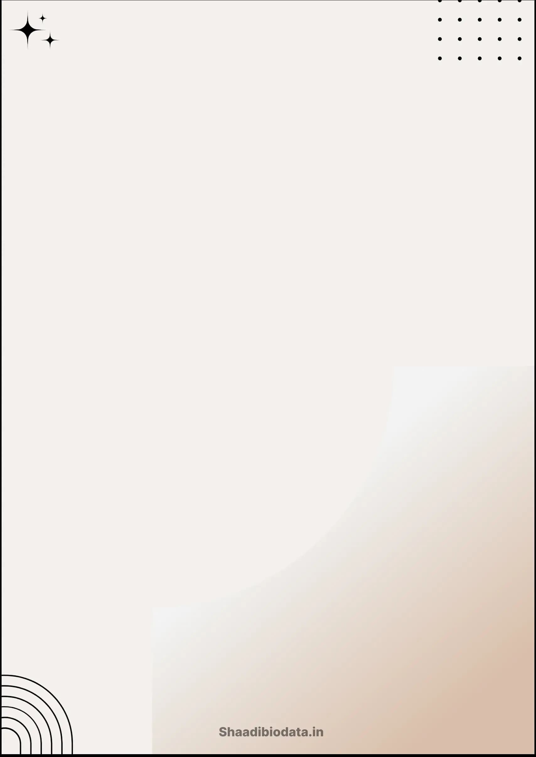 Green accent biodata template background