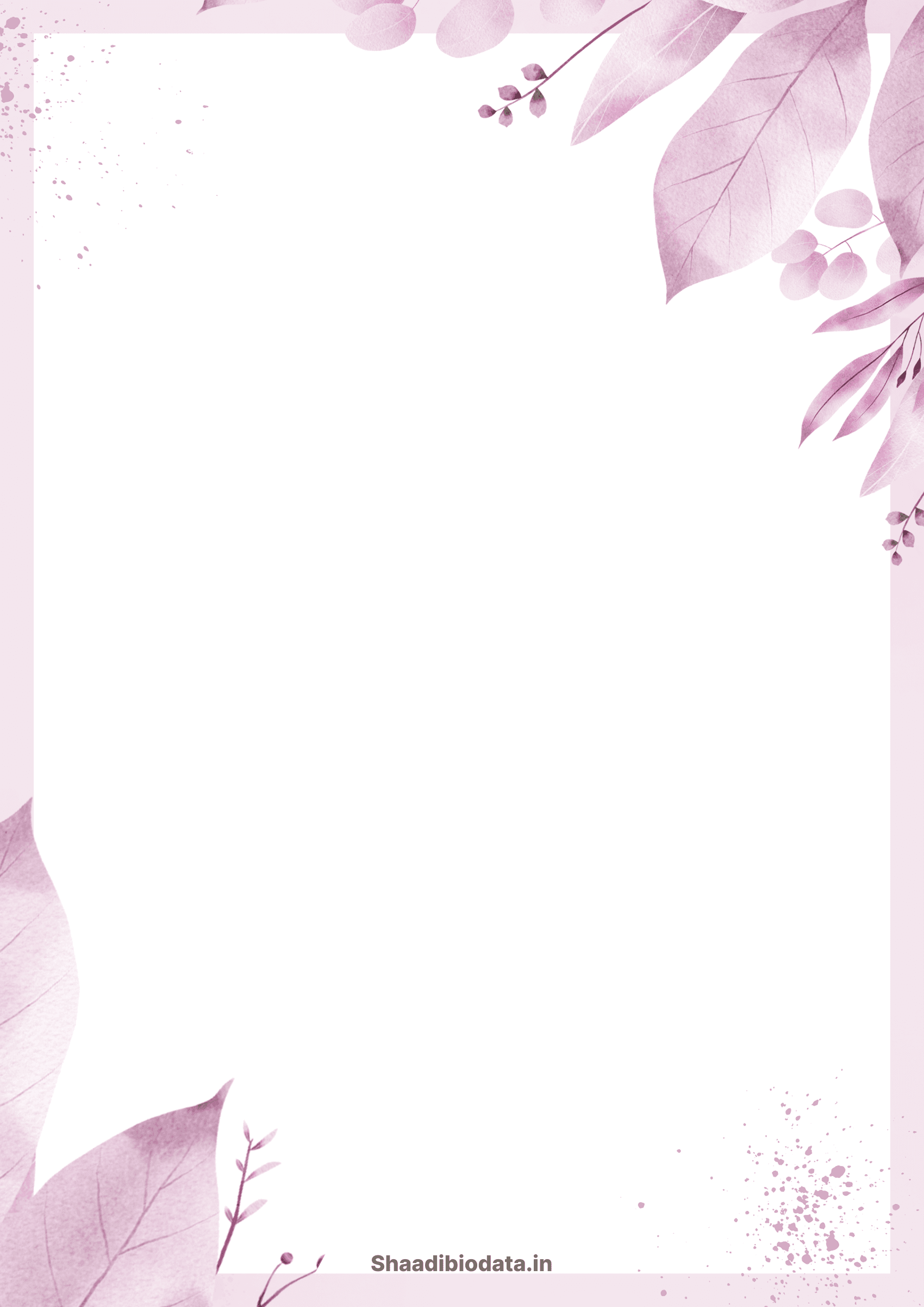 Warm clay biodata template background