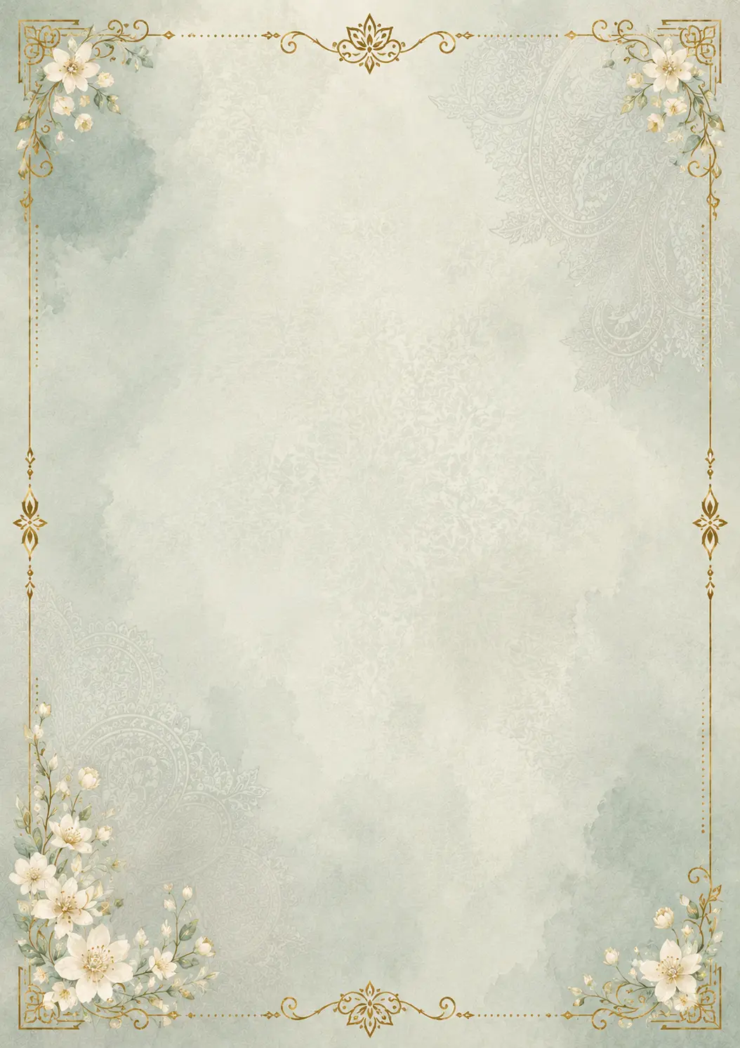 Classic bronze biodata template background