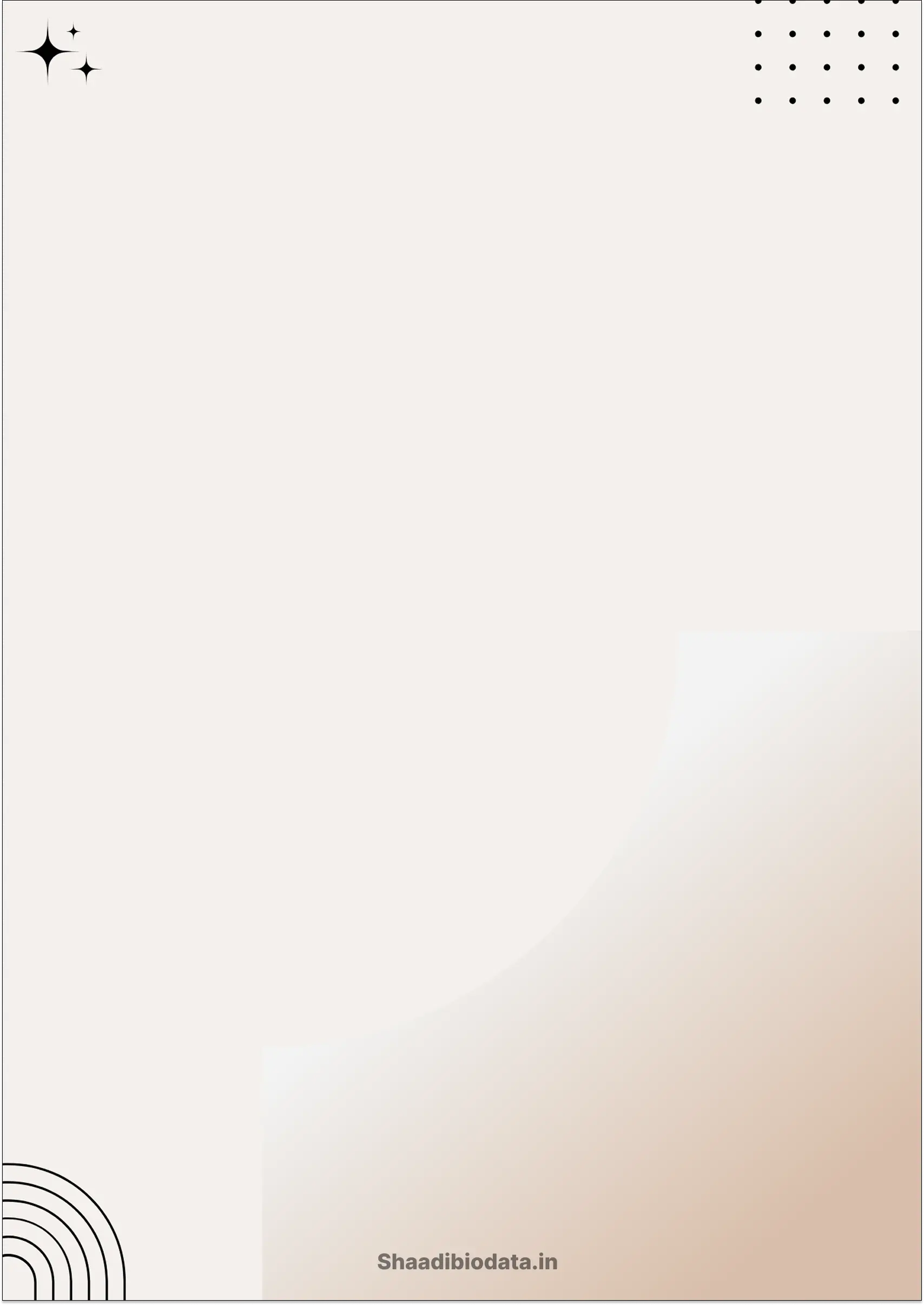 Autumn leaves biodata template background