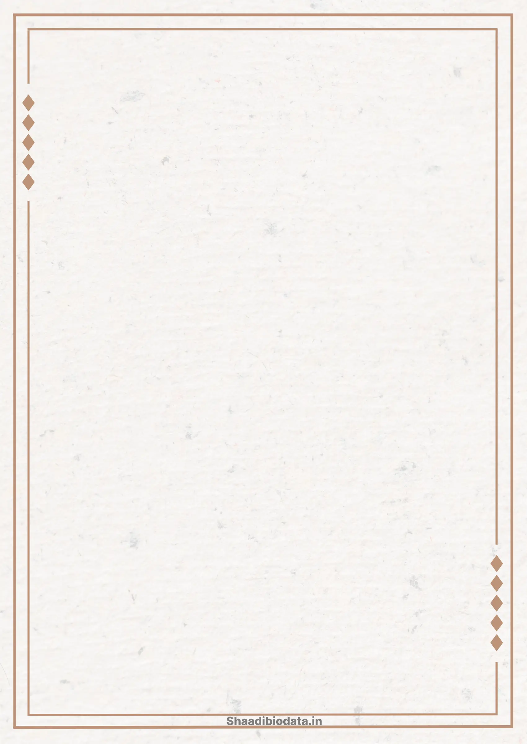Spring meadow biodata template background