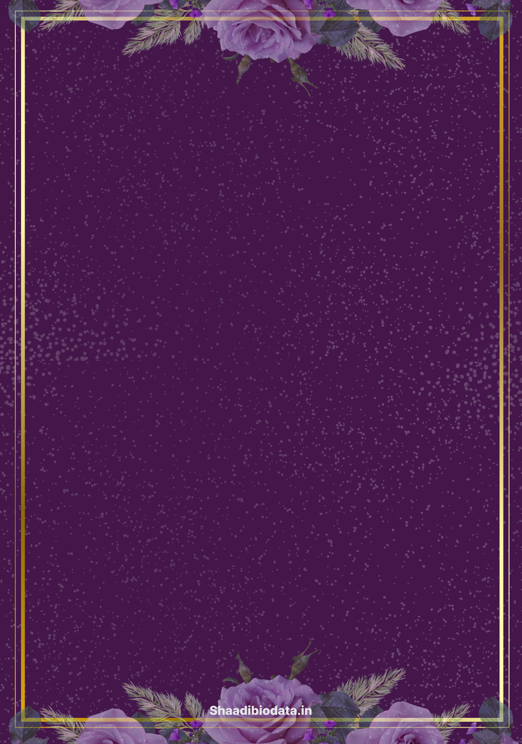 Crimson charm biodata template background