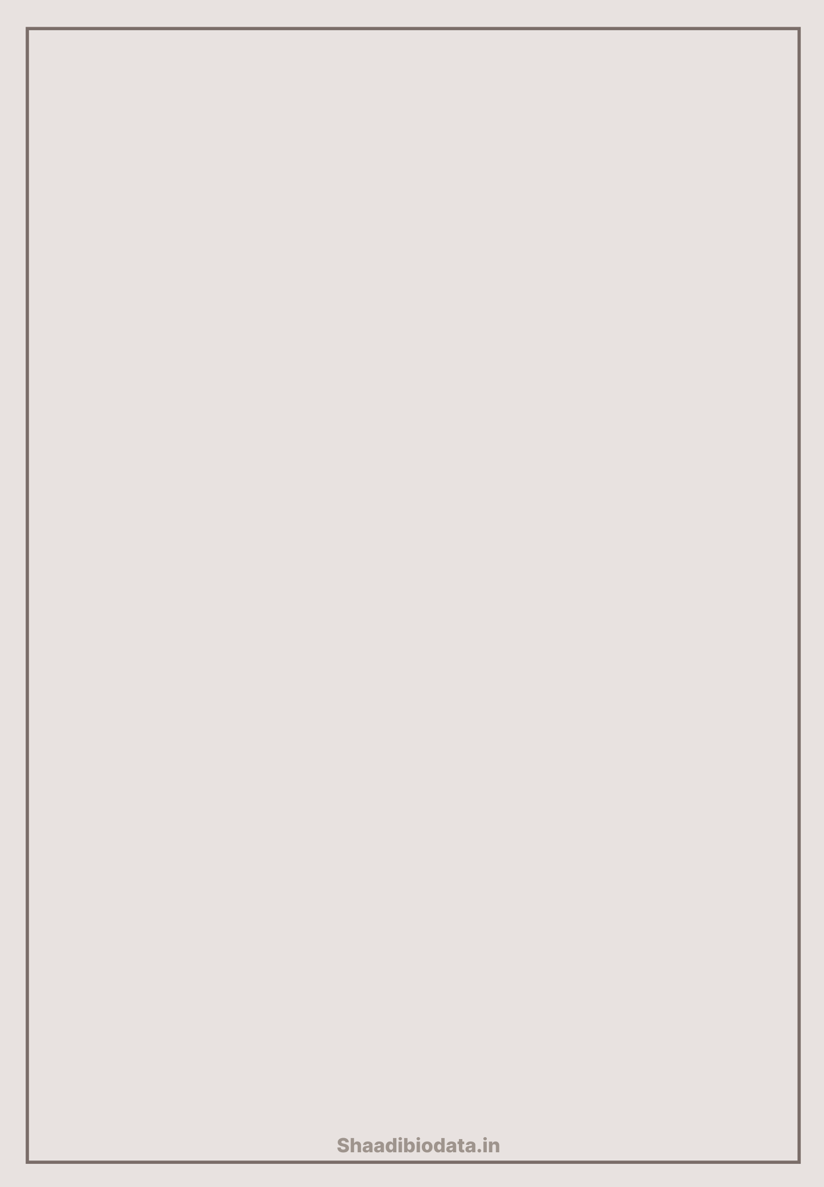Copper glow biodata template background